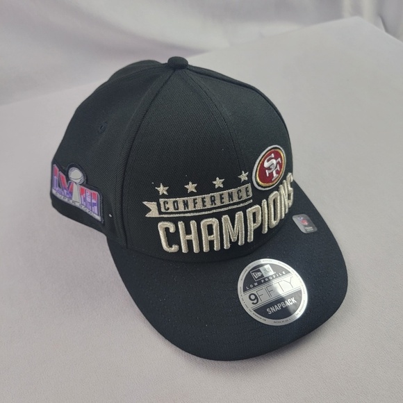 NWT San Francisco 49ers New Era 2023 NFC Champions Snapback Hat - Picture 1 of 3